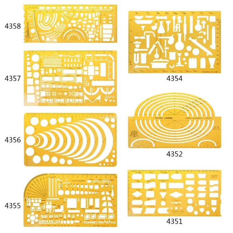 K Resin Drawings Template Ruler For Physical Instrument Measuring Tool Dropship