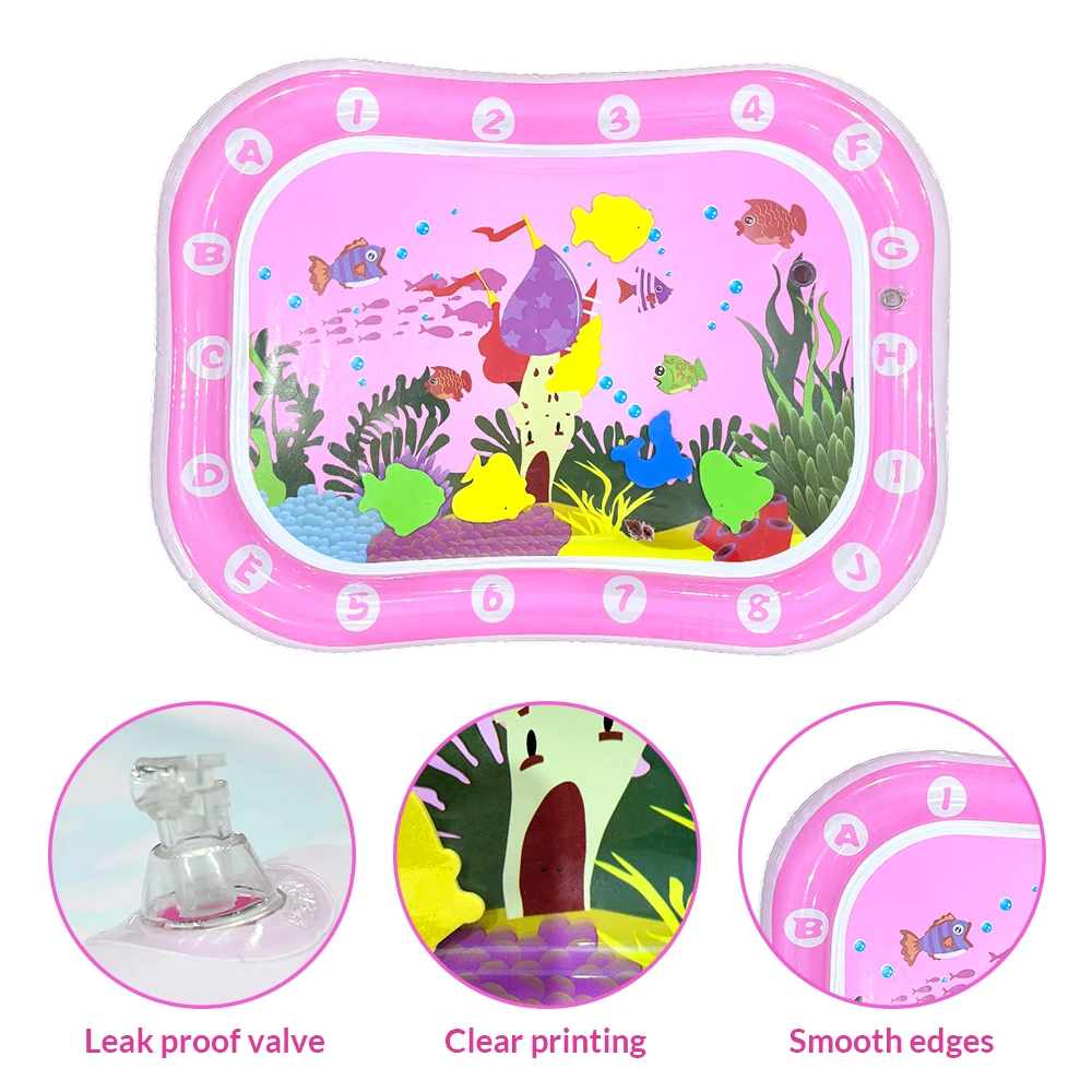  물놀이 매트 풍선 쿠션 PVC  배 타임  물 패드 어린이 조기 교육 발달 활동 장난감