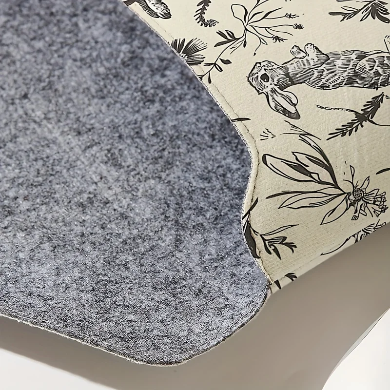 Rabbit print pattern laptop bag with soft laptop fabric cover, suitable for laptop soft cover storage and tablet storage bag