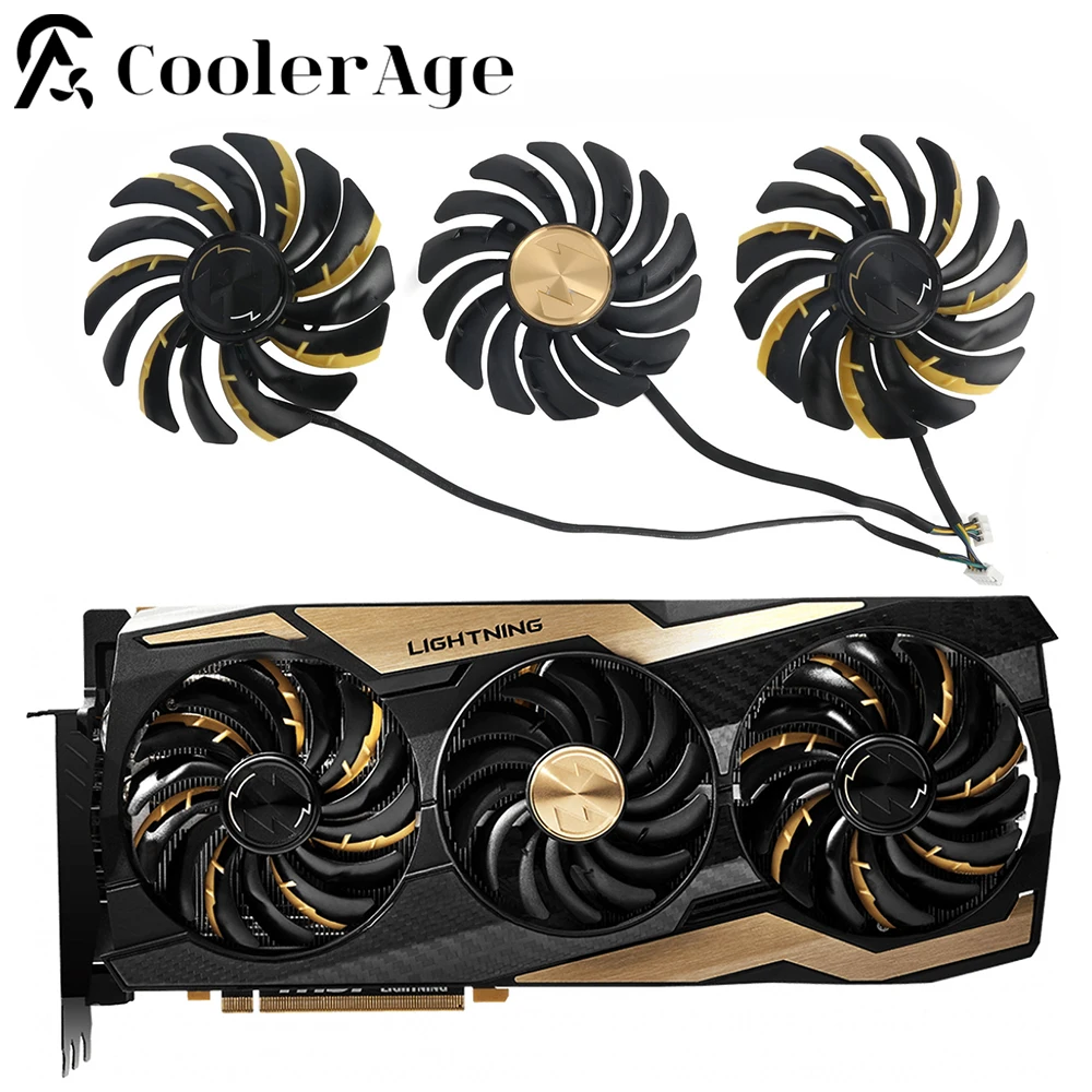 

New 85MM PLD09210B12HH 95MM PLD10010B12HH Cooler Fan Replacement For MSI GeForce RTX 2080 Ti 2080Ti LIGHTNING Z Graphics Card