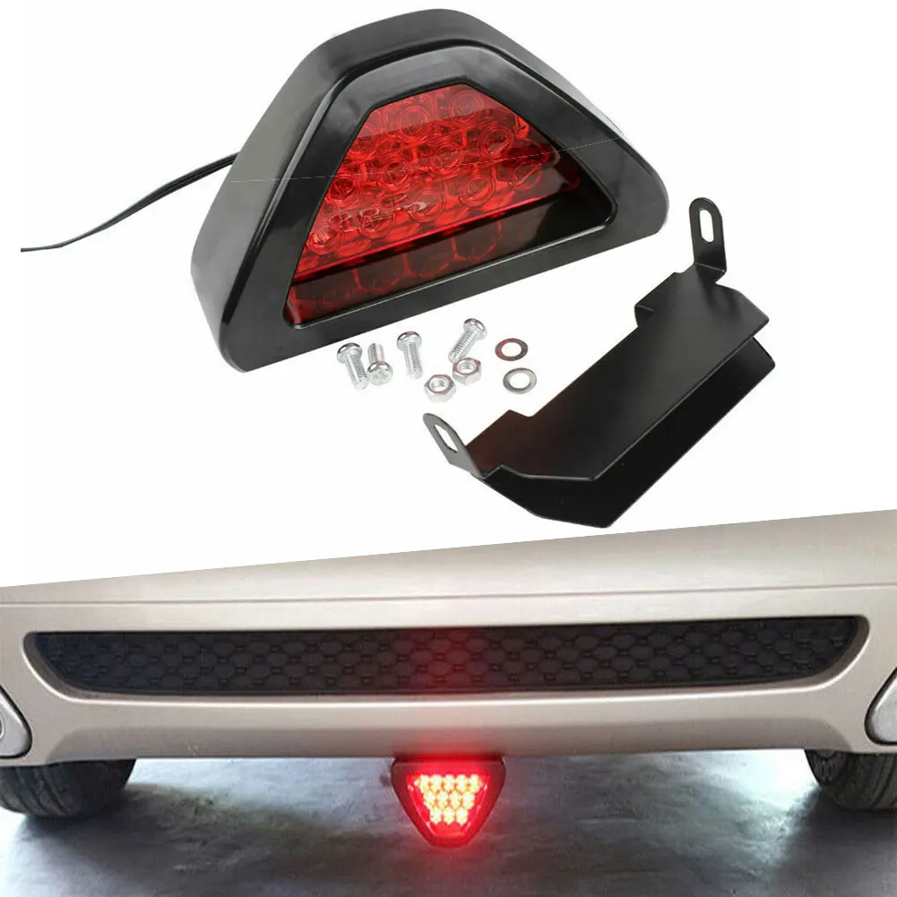 

Flash Lights Car Brake Light 12*6.5*5.5cm 12V Black With Red Lens New Rear Tail Light Replace Stop Light Accessories