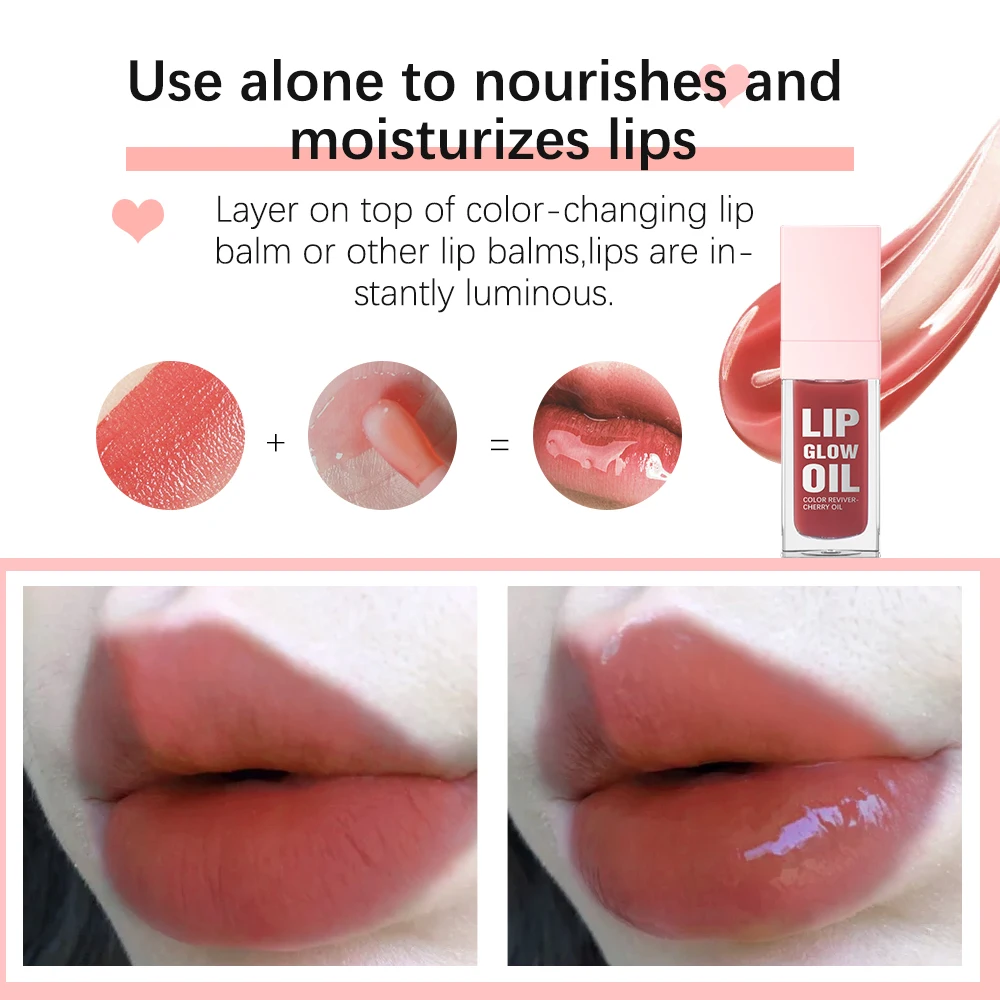 Lip Glow Oil Jelly Lip Gloss Set Long Lasting Permanent Lipstick Woman Tint for Lips Stick Lipgloss Glosses Stain lip gloss,lip makeup,lip tint,lip oil,lip stain