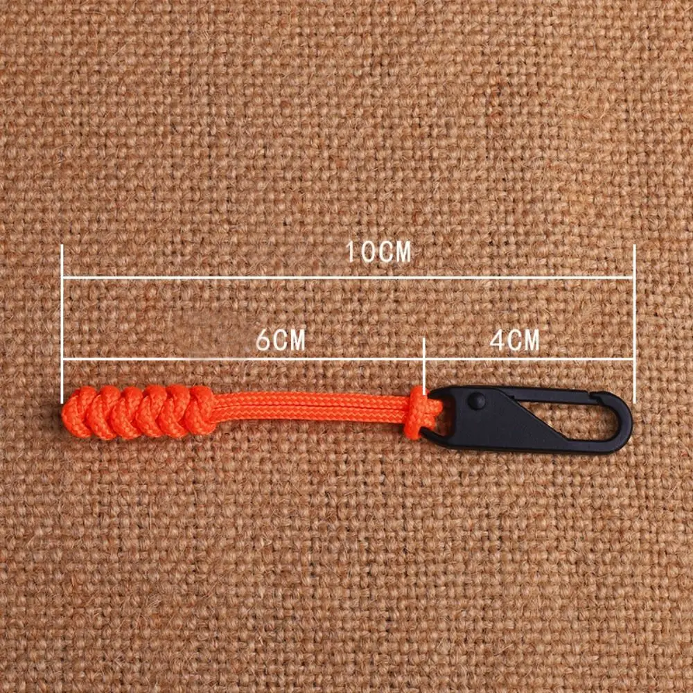 Durable Zipper Sliders Wear-resistant Umbrella Rope Woven Zipper Pull Head Replaceable Detachable Pull Rope Outdoor