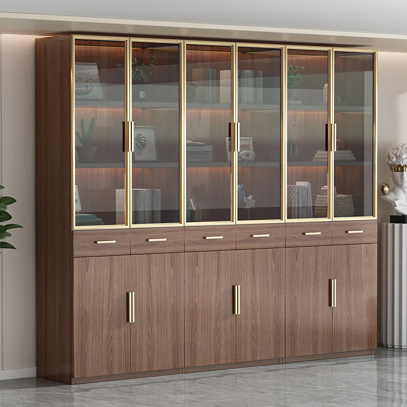 Luxury Showcase Home Bar Cabinet Living Room Shelf Modern Coffee Display Cabinet Storage Witryna Szafka Szklana Bar Furniture