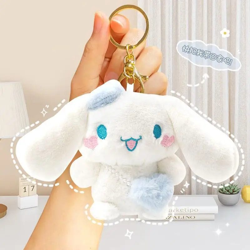 

Sanrio Cute Cinnamoroll Babycinnamoroll Pendant Keychain Schoolbag Backpack Doll Pendant Chain Plush Doll Bag Jewelry Pendant