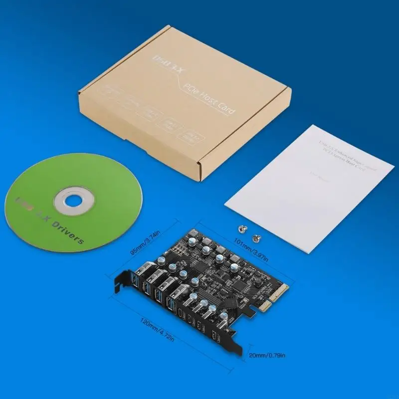A2BD Dual 10G PCIE USB TypeC Desktop Expansion Adapter Card Support-Windows