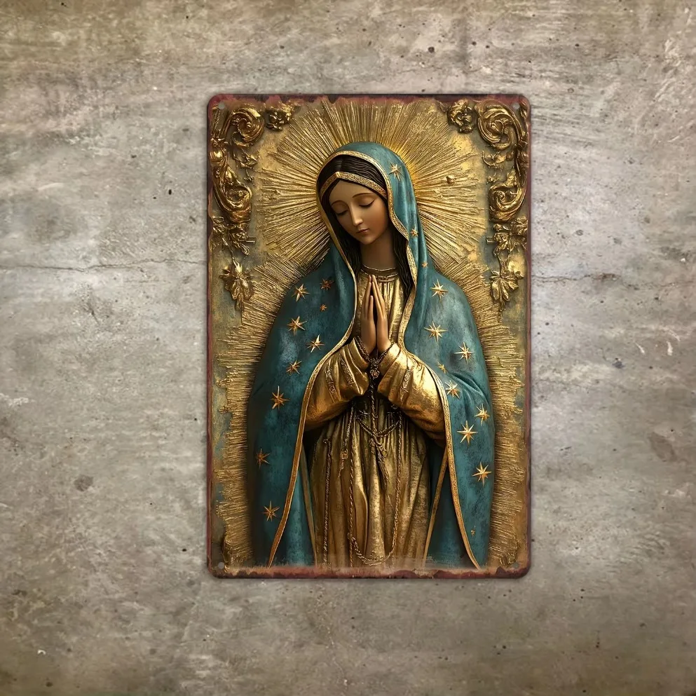 Virgin Guadalupe Metal Plaque 6