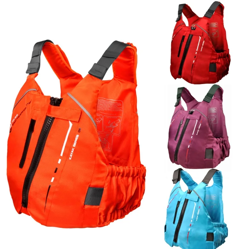 

Adult Jacket Adjustable Multi Pocket jacket Buoyancy Safe Sailing Kayak Canoeing Fly Fishing Watersport Aid Vest swimming