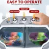 Compact Home Washer & Dryer, 2 in 1 Portable Mini Washing Machine, Twin Tubs, 11lbs. Capacity, 110V, Spin Cycle w/Hose, Tra 4