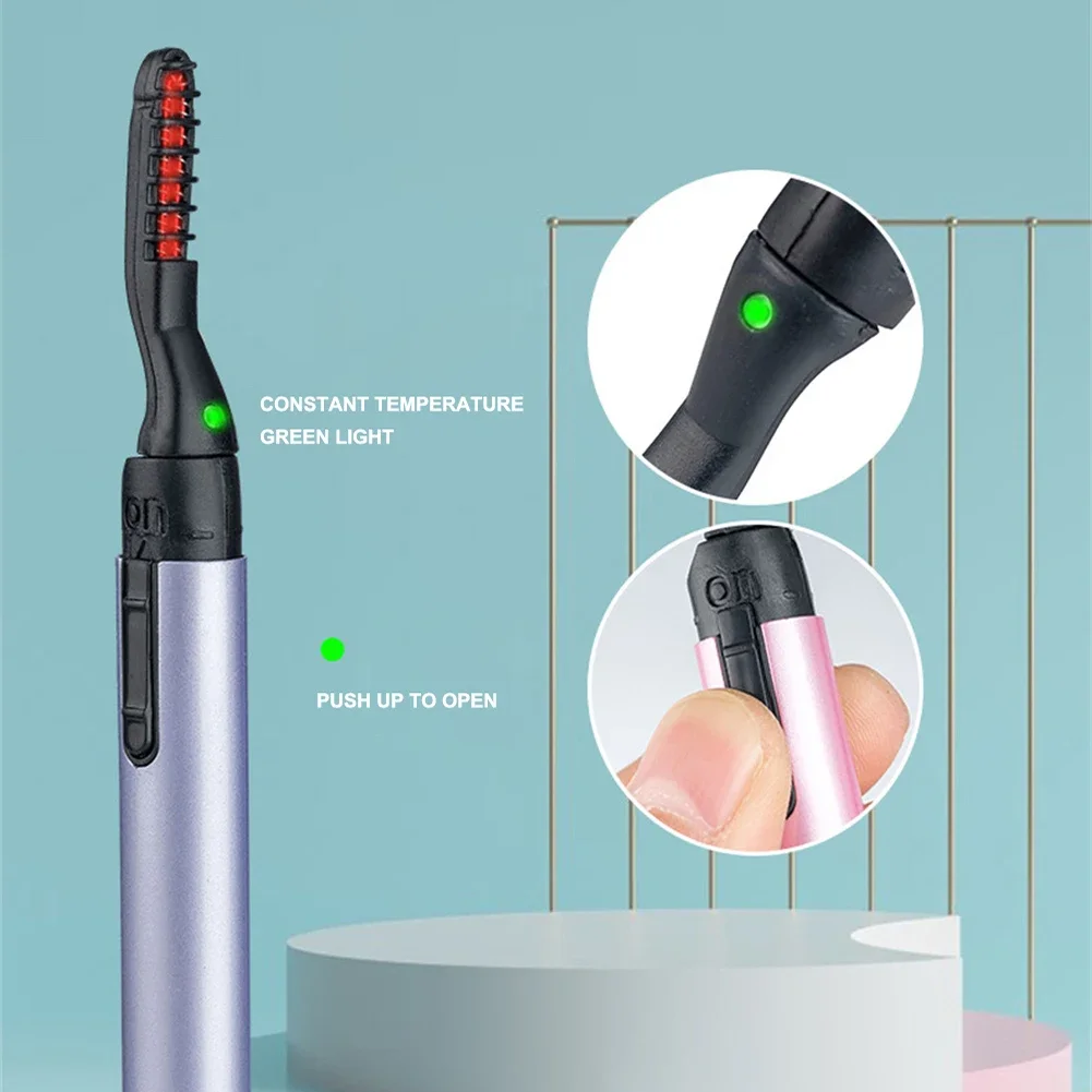 Electric Eyelash Curler Heated Portable Safety Fast Heating Long Lasting Makeup Tool eyelash curler
