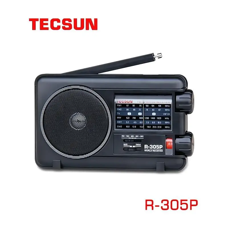 

Tecsun R-305 R-305P Full Band Radio Digital FM SW Stereo Radio Receiver Louder speaker Music Player Portable Radio Tecsun R305P