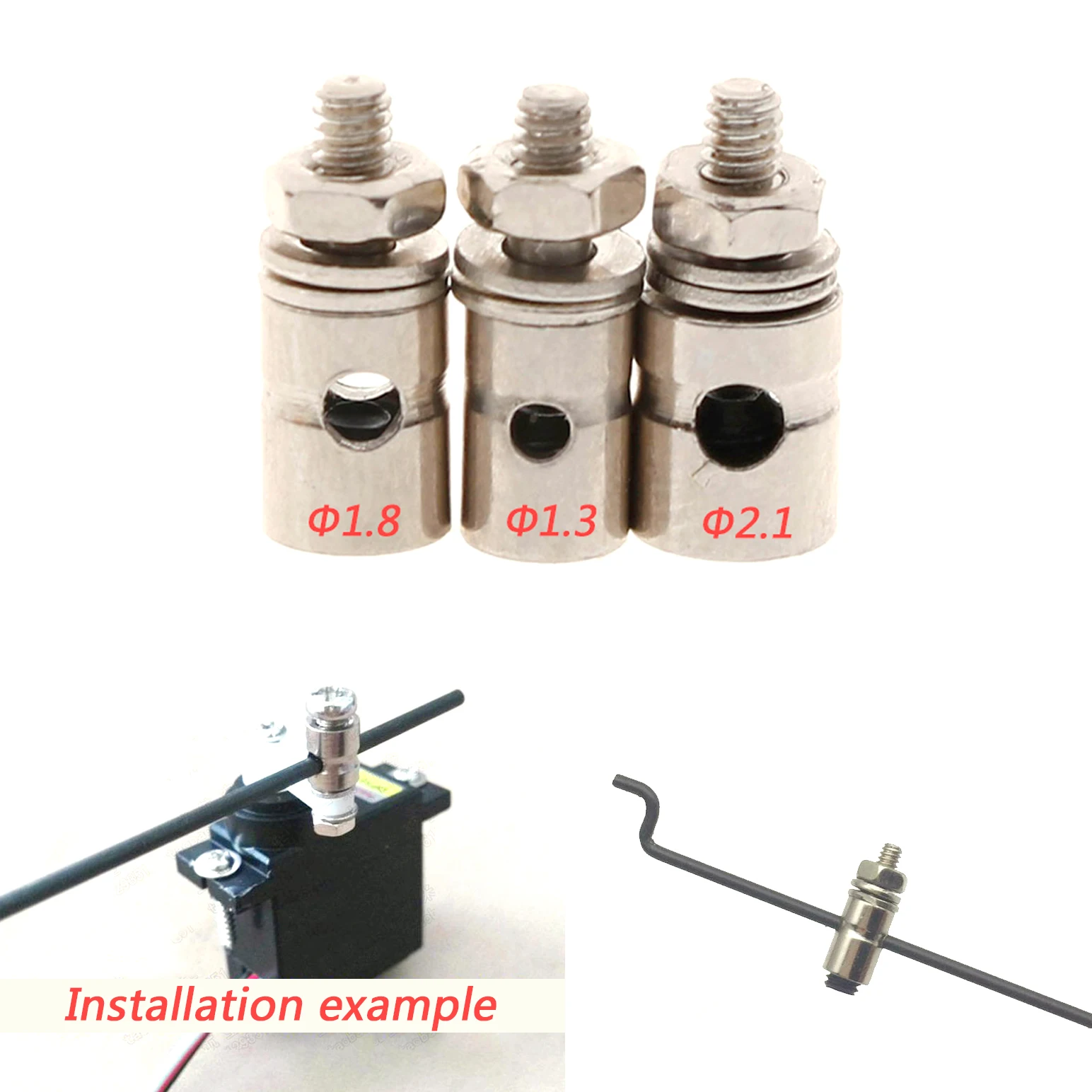 20PCS13mm18mm21mmPushrodConnectorsLinkageStopperMetalQuick