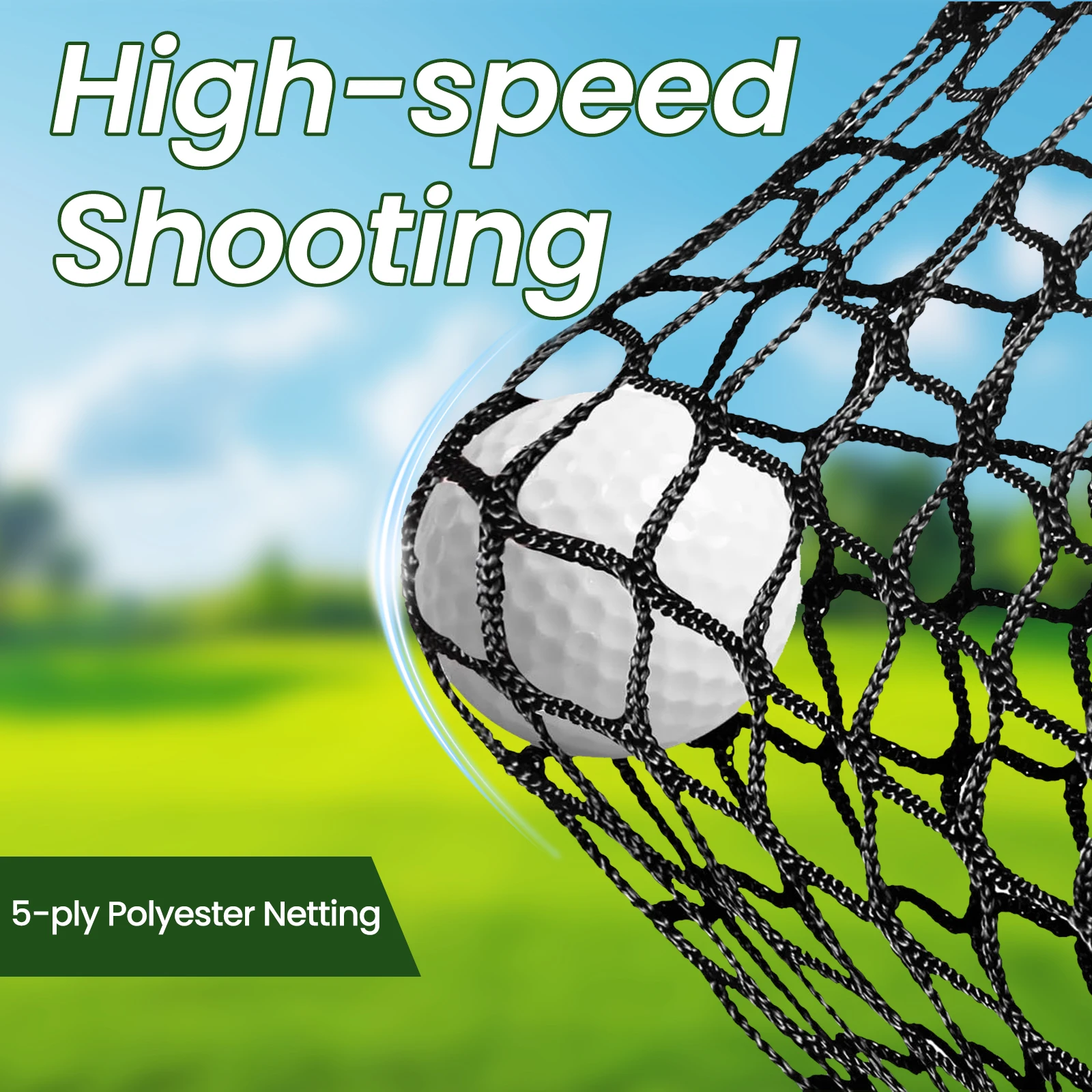 Golf-Übungsnetz 10x7FT Golf-Übungsnetz-Systeme Ballnetz mit Zielscheibe für Outdoor Indoor Driving Chipping Training Schwung – Detail 8