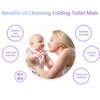 Baby Foldable Potty Seat Cover Portable Toilet Ring Sitting Pad Accessory 5