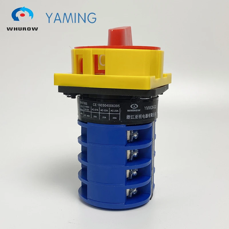 interruptor giratorio liga desliga cadeado emergencia com 4 polos 690v 32a 03