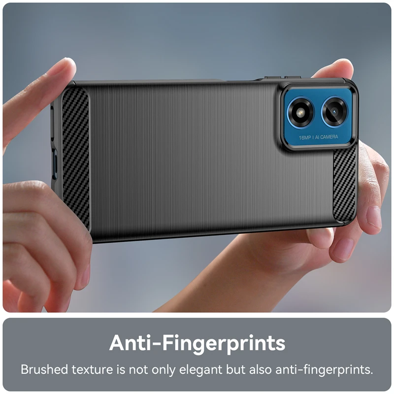 Silicone Carbon Fiber Back Cover