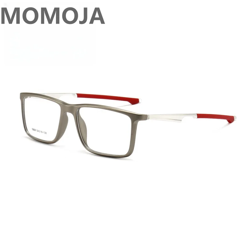 

MOMOJA ультратонкая и удобная спортивная силиконовая квадратная полная оправа для мужских очков оптические очки по рецепту 5809