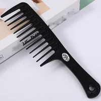 Peigne à dents larges pour cheveux bouclés pour femmes, peigne durable de grande taille et outil de coiffage pour cheveux longs, usage domestique, style permanent 6