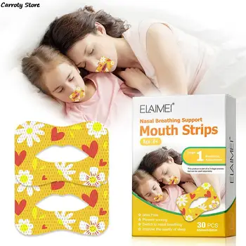 30/90Pcs Mouth Correction Stickers Anti-snoring Breathing Orthosis Mouth Sticker Children Anti-snoring Stickers 1