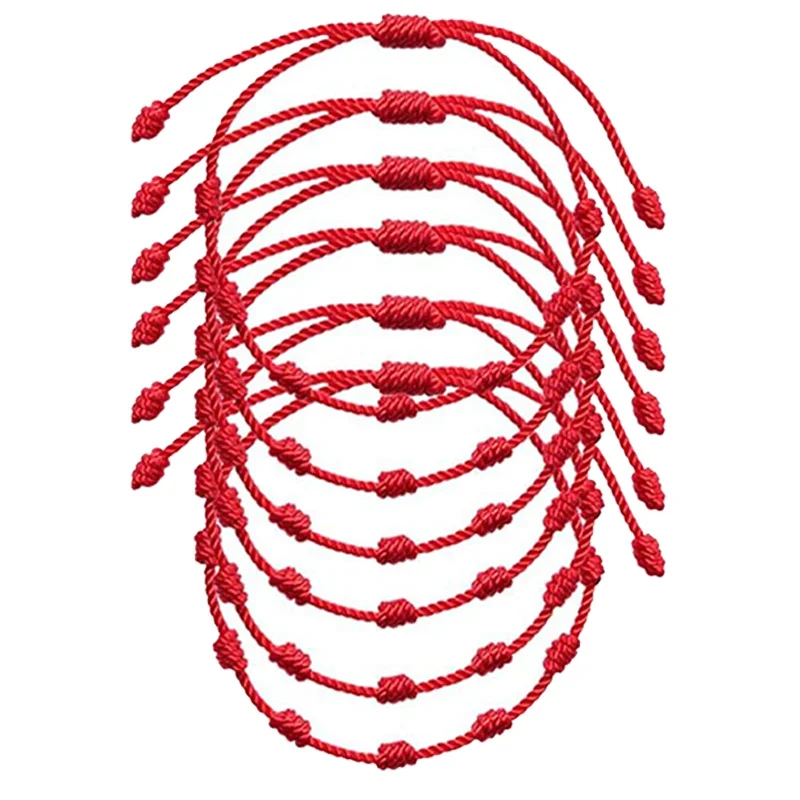 Bracciale Portafortuna Rosso Con Amuleto – Protezione Malocchio E Buona Fortuna, Regolabile Per Uomo E Donna