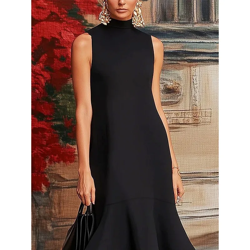 فستان حورية البحر أنيق مقسم لعام 2026 للنساء على ش...