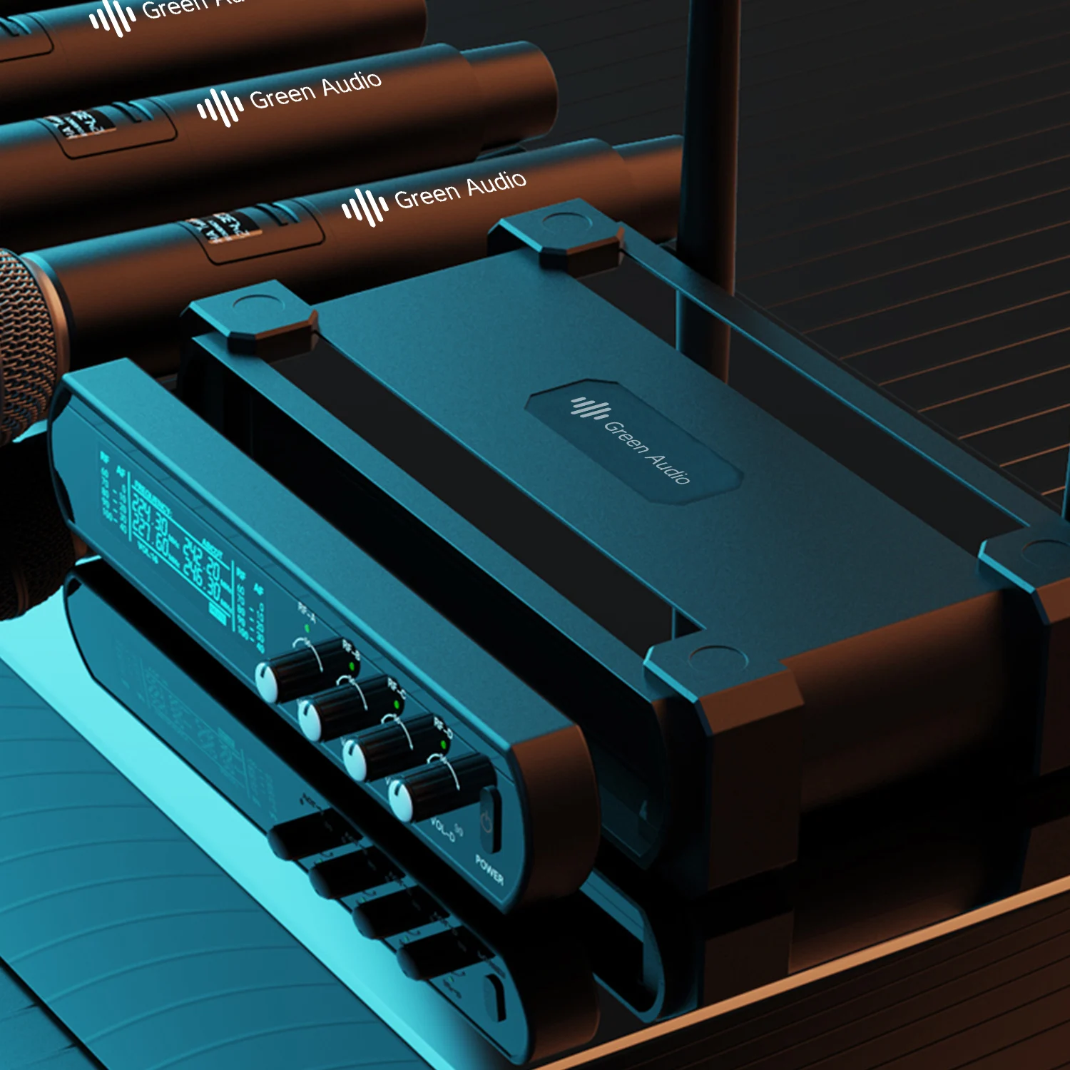 GAW-k44 One to four wireless microphone U-stage stage performance home dynamic microphone KTY audio set