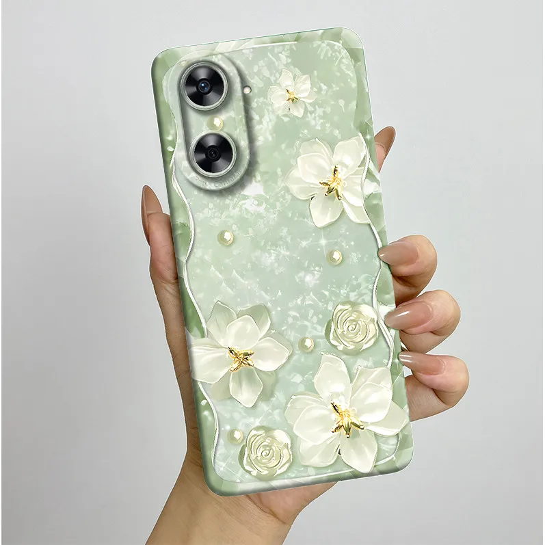 Aesthetic Flowers Silicone Soft Protective Phone Case