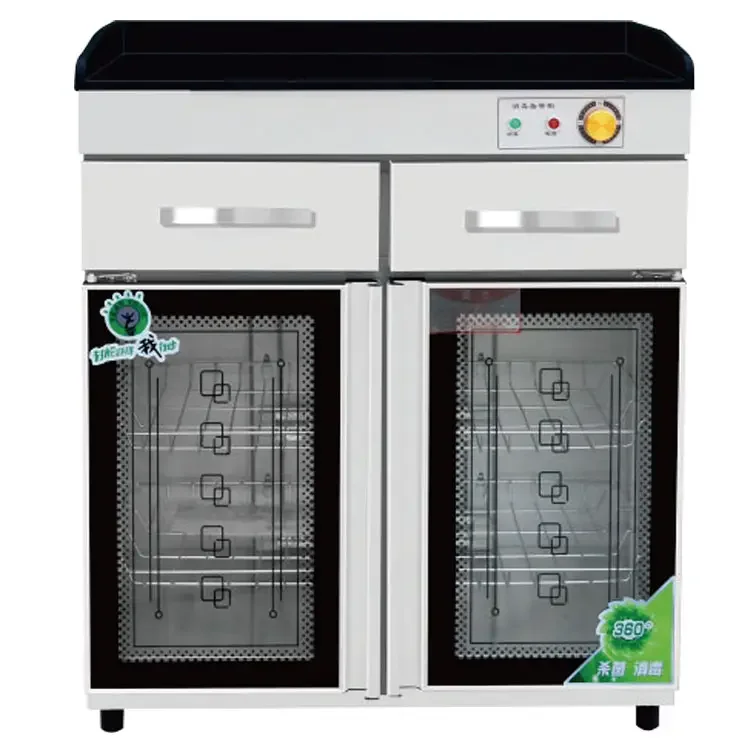 Lyroe Hot Air Circulation Stainless Steel Vertical High Temperature Visible Disinfecting Cabinets 6