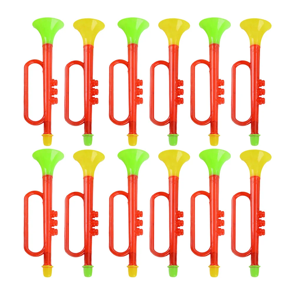 

12pcs Trumpets Toys Kids Musical Wind Instruments Noise Maker Horn Funny Speaker Cheering Props for Parties Events Class Party