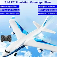 G2 Simulation RC Passenger Plane EPP Anti-fall Material Cool Lighting RC Fixed-Wing Glider Airplane  Intelligent Balance System 2