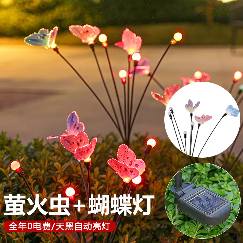 Description Picture 4 of itemE2 Outdoor Solar Garden Lights Powered Firefly Lights Solar Outdoor Lamp Waterproof Garden Decor Home Lawn Lights for Decoration