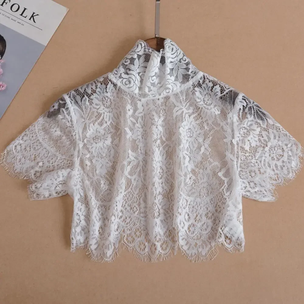 Women's Detachable Lace Crochet Collar Blouse Dickey