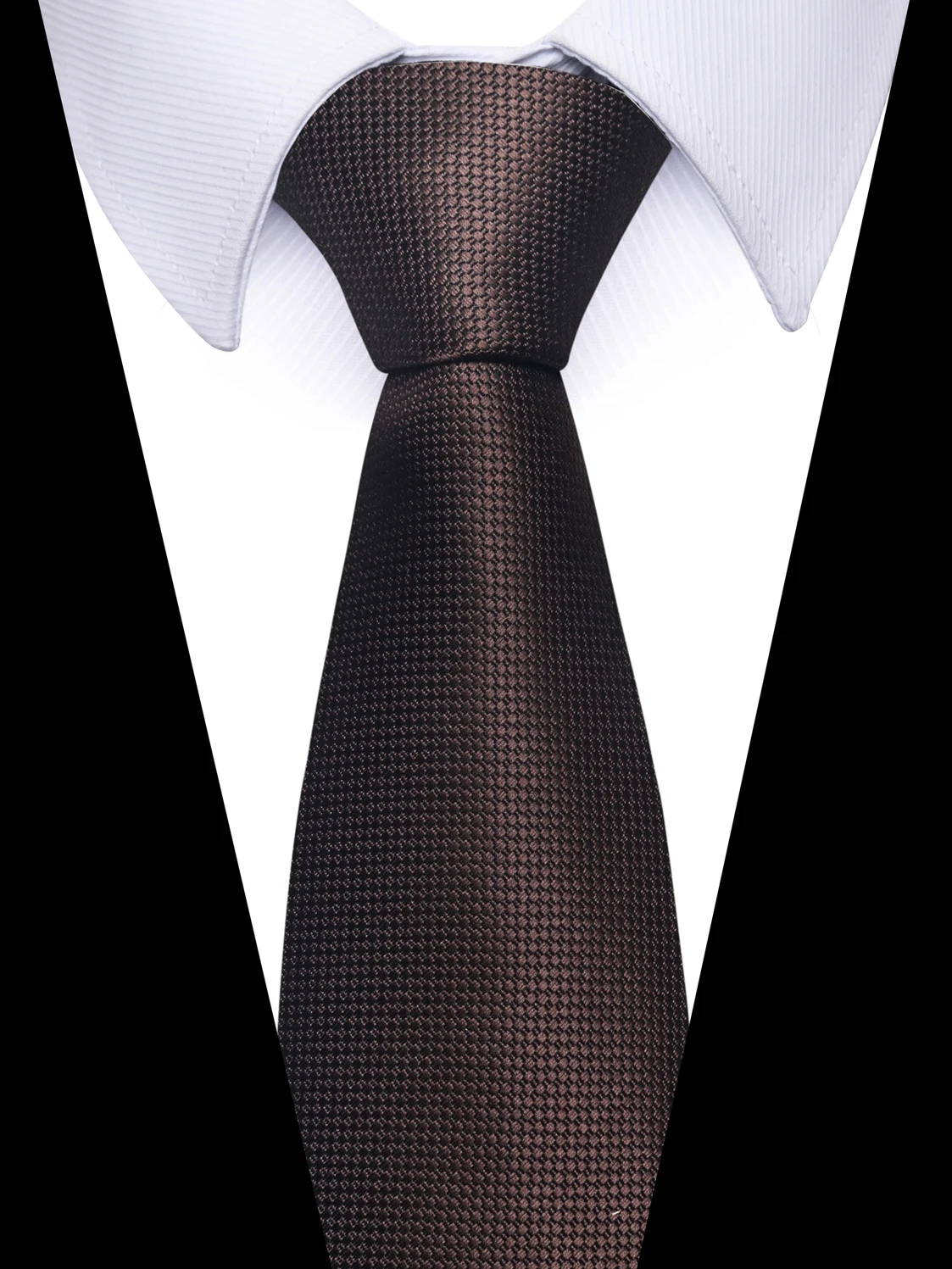 

100% Silk Brand Brown Ties Men Silk Necktie Men's Gravatas Suit Accessories Men Solid Fit Wedding Holiday