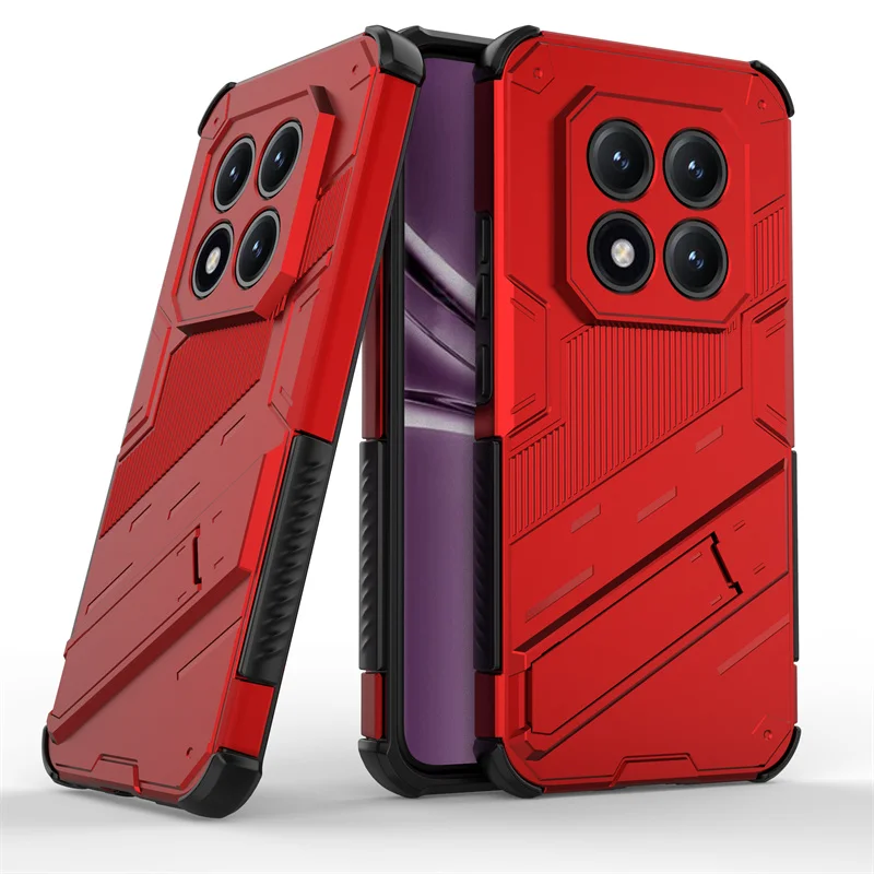 Enhanced Magnetic Armor Shockproof Stand Phone Case with Back Cover