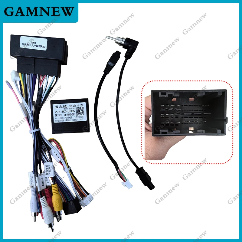 

16Pin Car Wiring Harness Adapter With Canbus Box For Jeep Grand Cherokee Compass Renegade Wrangler Rubicon
