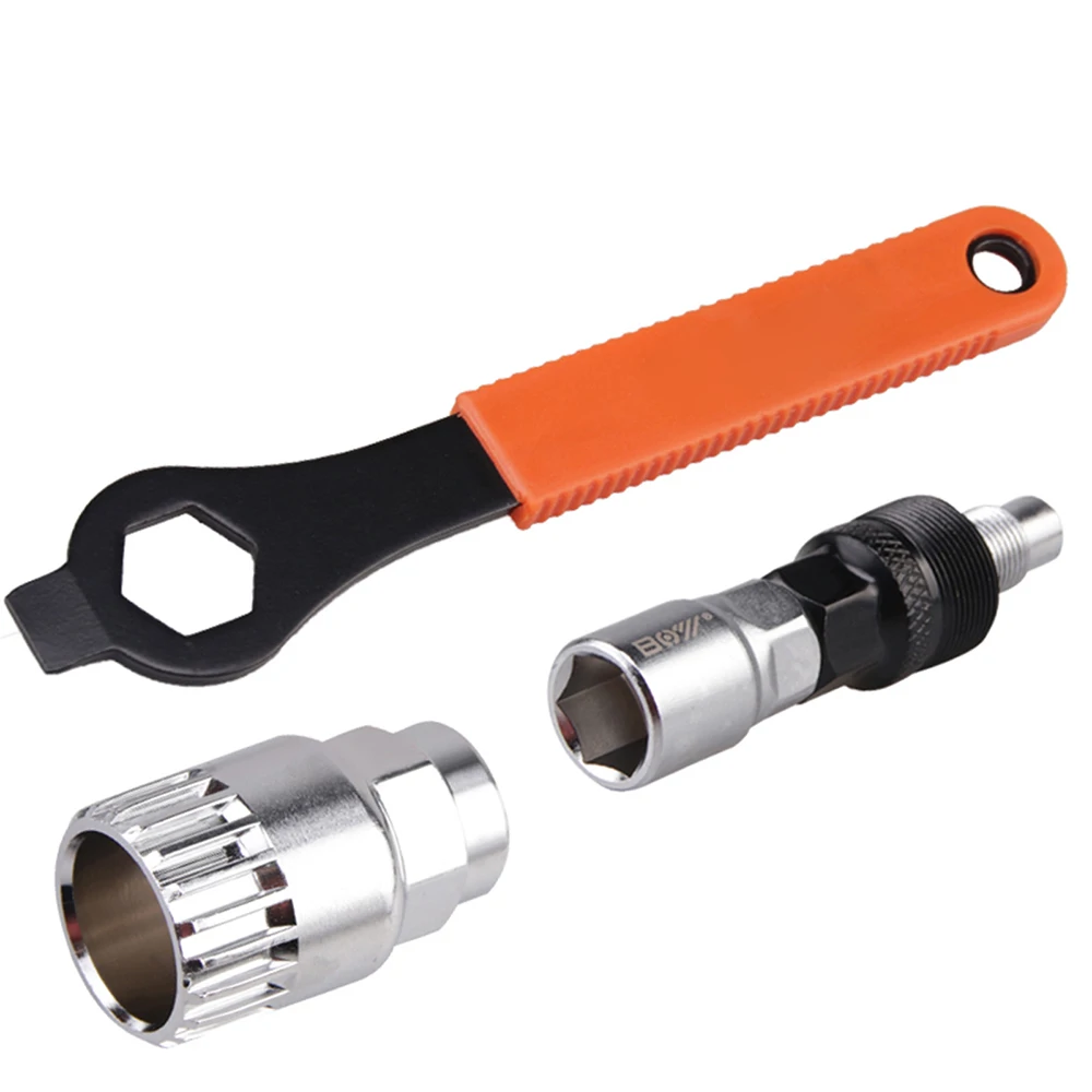 

3pcs/set Bicycle Crank Removal Tool Bike Crank Extractor with 16mm Spanner Wrench Crank Puller Tool