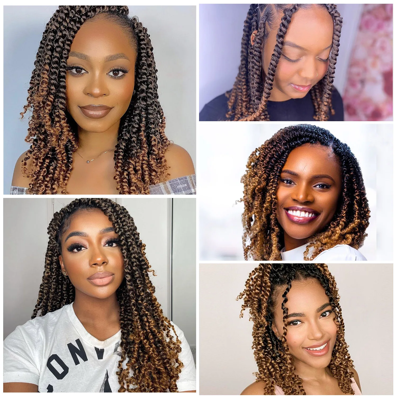 braiding hair Pre-twisted Passion Twist Crochet Hair for Black Women Crochet Braids Pre-looped Synthetic Braiding Hair Extensions