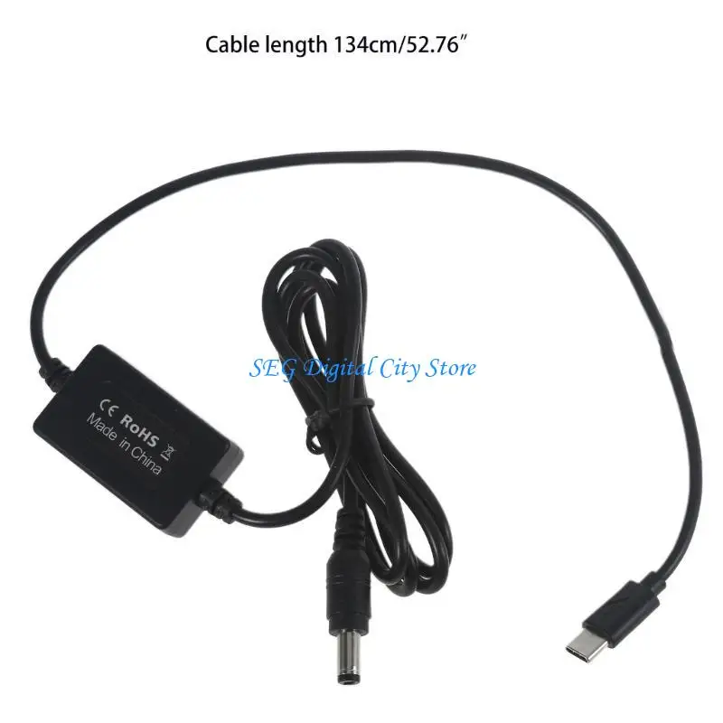 U75B USB C 유형 C 9V 12V PD 8.4V 5.5x2.1mm DSLR 카메라 더미용 변환기 전원 케이블 등