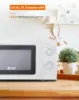 CHEF 0.6 Cubic Foot Microwave with 6 Power Levels, Small Microwave with Grip Handle, 700W Countertop Microwave with 3 6