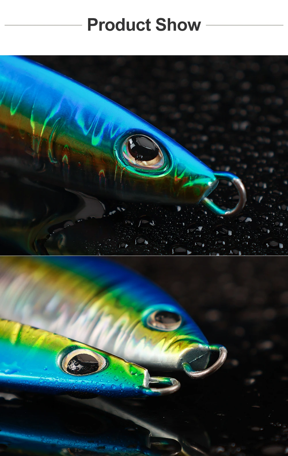 CASTFUN 60g 80g 100g Koika Jig Slow Pitch Metall Jigs Salzwasser Angeln Köder Slow Fall Jigging Köder – Detail 8