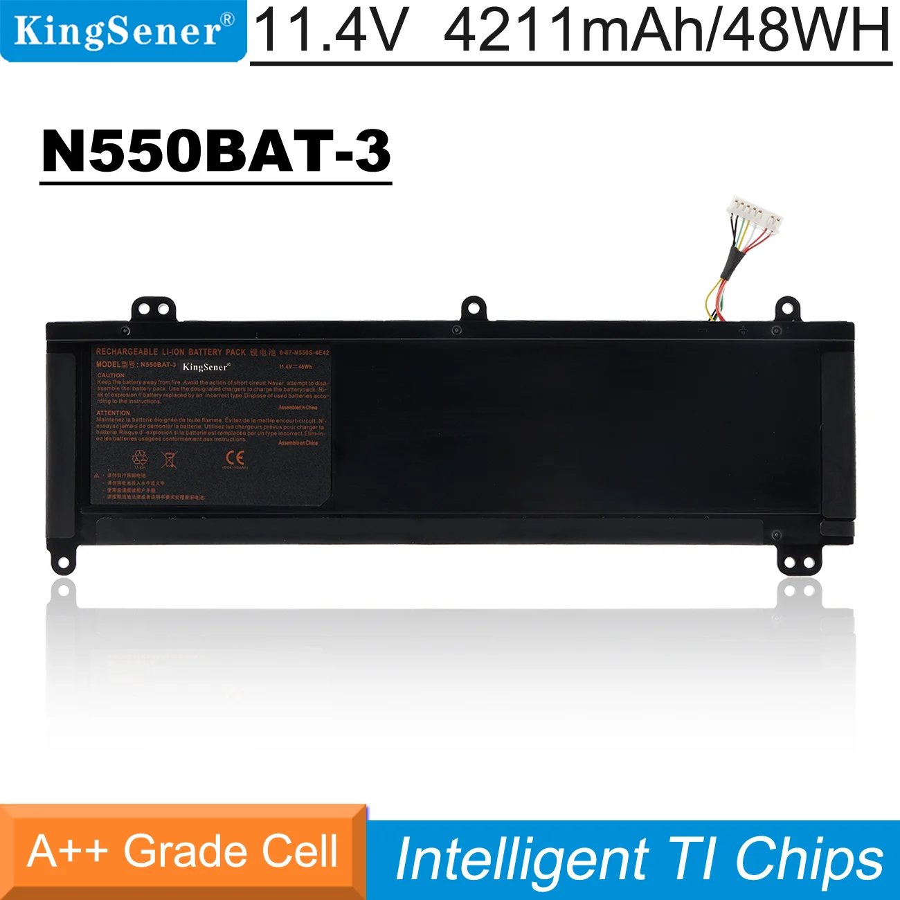 Bateria do Portátil Ajuste para o Netbook N550rc N550rn rc N551 rn rc F57-d1 d2 d3 d4 D5r 687-n550s4e42 11.4v 48wh Kingsener-n550bat3