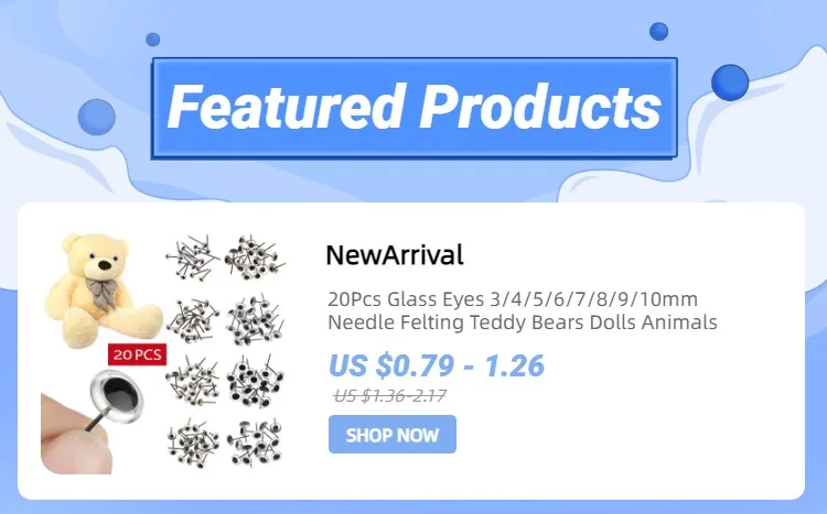 100Pcs 6-12mm Eyeball Doll Accessories Black Plastic Plush Safety Eyes for Toys DIY Puppet Funny Toy Eyes Animal Wholesale