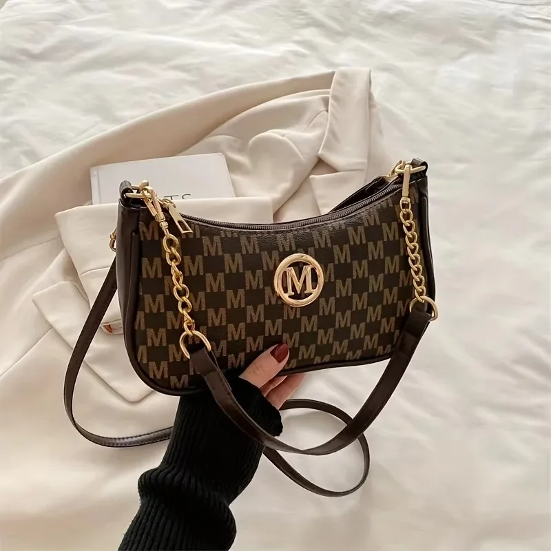 Vintage Style Women's Shoulder Bag With Adjustable Crossbody Strap_voghion.com