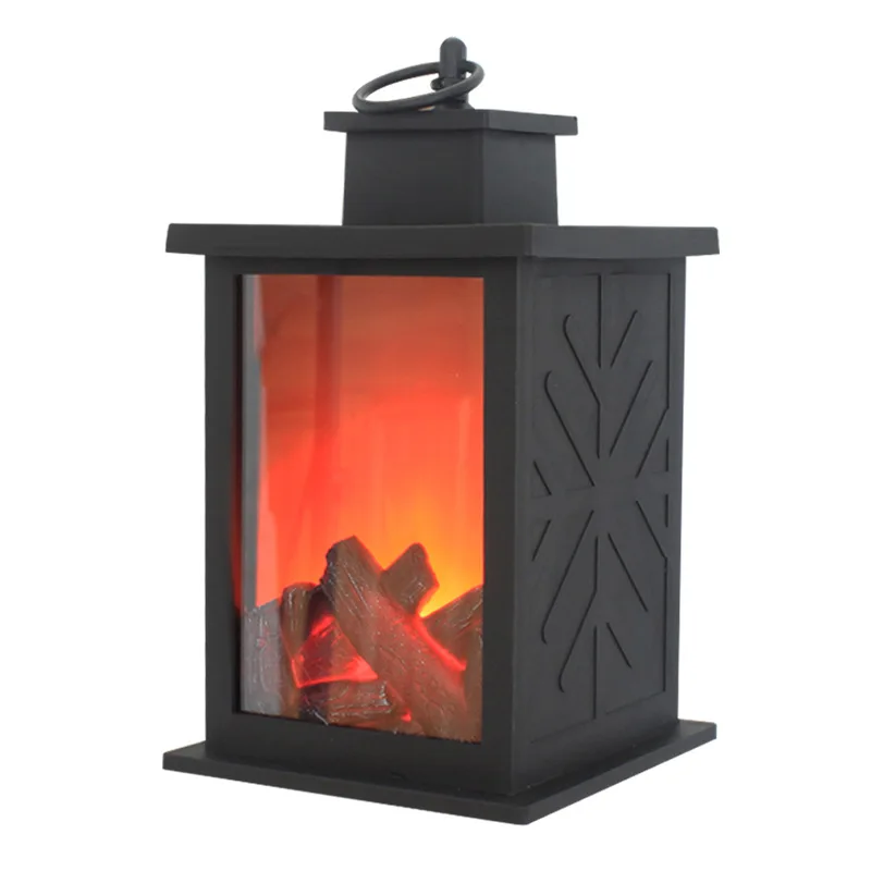 

Creative Decoration LED Simulation Fireplace Home Soft Decoration Handicraft Candlestick Simulation Charcoal Flame Wind Lamp