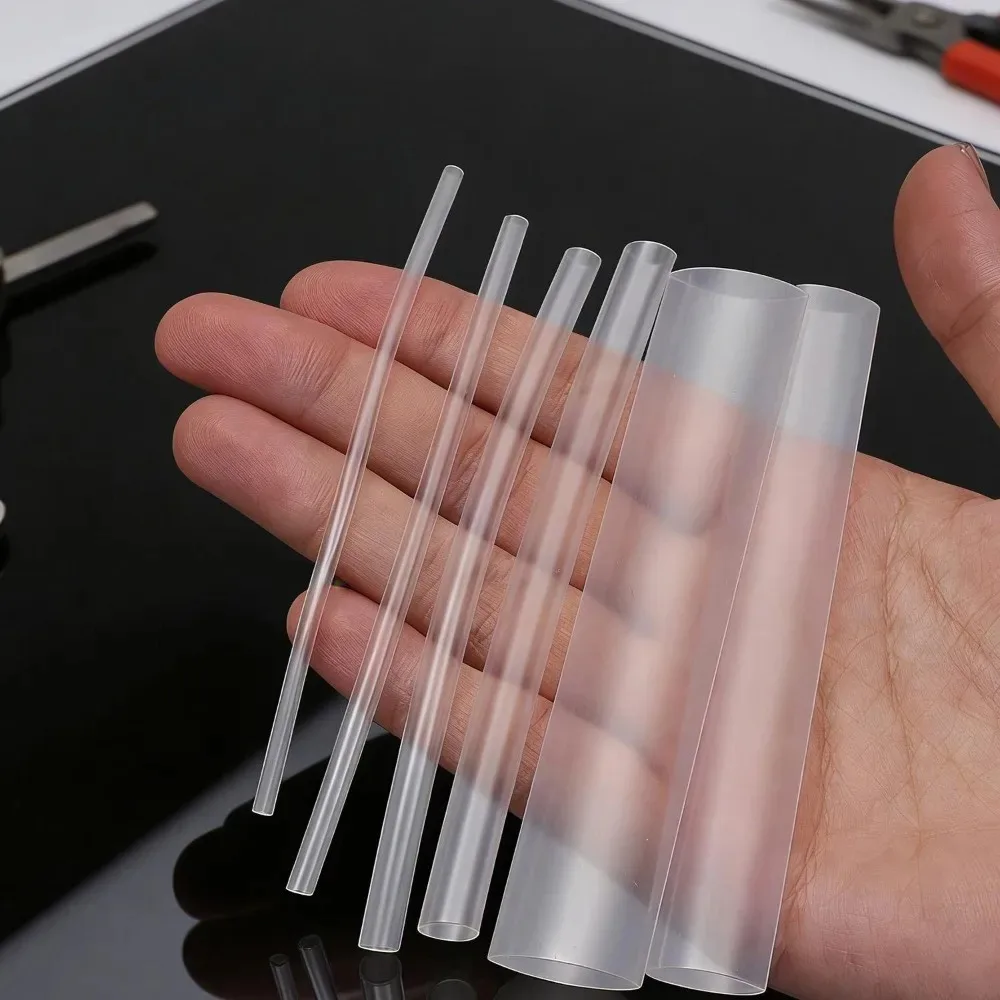 Transparent Heat Shrink Tube: Flexible Cable Sleeve and Wrapping Sheath, 1.5-13mm Diameter