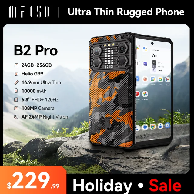 IIIF150-Machine Robuste B2 Pro, IF150, 120Hz, Écran 6.8, 24 Go, 12 Go, 256 Go, Appareil Photo 108MP, Ultra-Mince Robuste, 10000mAh, Première Mondiale 1