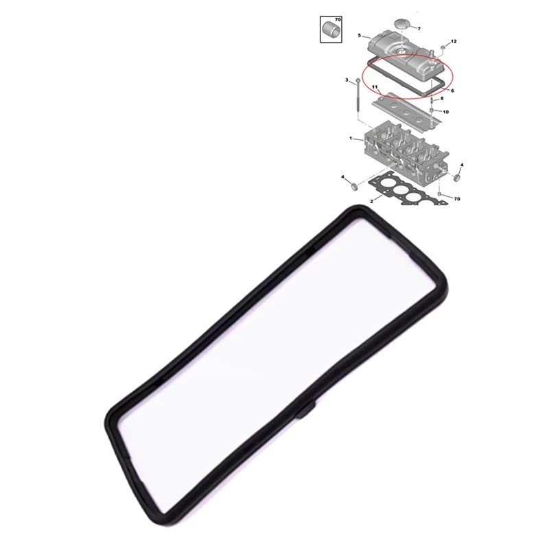 Rubber Gasket Valve Cover Gasket 024954 023150P for Peugeot 206 / 207 / 306 106 1007 205 309 405 for Citroen C2 AX/ ZX