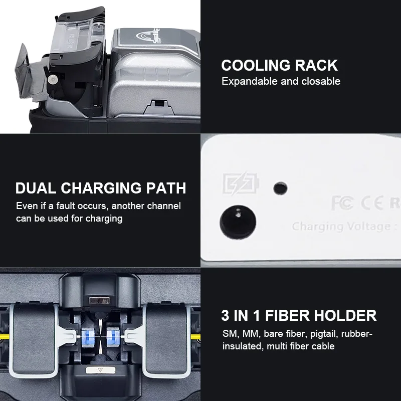 AI-7C Fiber Splicing Machine-Telecom Fusion Splicer FTTH Project Six-Motor Machine