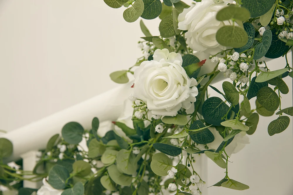 decoração, rosa branca, babies breath, gypsophila, wedding