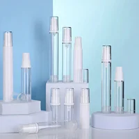 5 pièces de flacons de lotion en plastique vides de 5/10/15 ml, avec pompe sans air, conteneurs à pression pour cosmétiques, soins de la peau, vaporisateur de voyage. 2